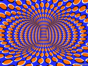 Illusioni ottiche buco nero in movimento